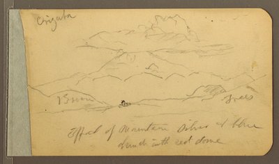 Disegno, Orizaba; verso: cielo, 1889 da Frederic Edwin Church