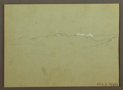 Disegno, Studio di piante e paesaggio, 28 aprile 1869 da Frederic Edwin Church