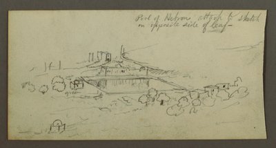 Disegno, piscina ed edifici, forse 1868 da Frederic Edwin Church