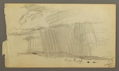 Disegno, Pioggia e sole (Maine ), forse 1860 da Frederic Edwin Church