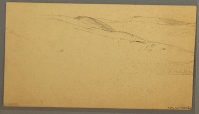 Disegno, Pioggia sulle colline, forse 1866 da Frederic Edwin Church