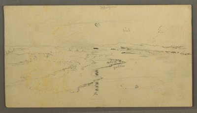 Disegno, fiume, luna riflessa, 14 giugno 1870 da Frederic Edwin Church