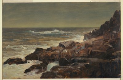 Disegno, Rocky Seashore, Maine, 1860 ca. da Frederic Edwin Church