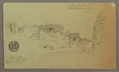 Disegno, rovine, 27 aprile 1868 da Frederic Edwin Church