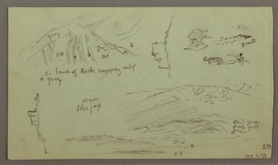 Disegno, Rovine, studio di figura, 27 aprile 1868 da Frederic Edwin Church