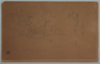 Disegno, Saberreta, Ecuador, 23 luglio 1857 da Frederic Edwin Church