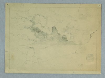 Disegno, vulcano Sangay in eruzione, Ecuador, 1857-62 da Frederic Edwin Church