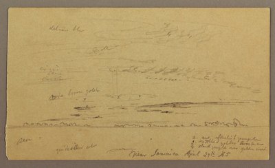 Disegno, Paesaggio marino, 29 aprile 1865 da Frederic Edwin Church