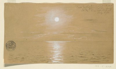 Disegno, Paesaggi marini, Terranova, 6 luglio 1859, 1859 da Frederic Edwin Church