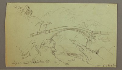 Disegno, Santuario nel bosco, settembre 1868 da Frederic Edwin Church