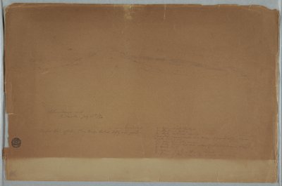 Disegno. Schizzo. Il Chimborazo visto da Riobamba, Ecuador da Frederic Edwin Church