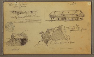 Disegno, Schizzi, Ecuador o Colombia; verso: Schizzi, Ecuador o Colombia, 1857. da Frederic Edwin Church