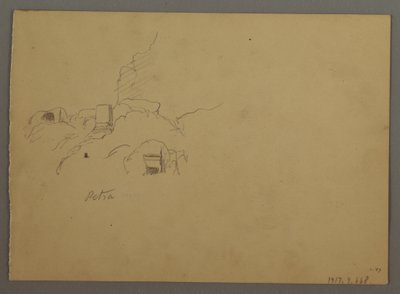 Disegno, Schizzi da Petra, Giordania, febbraio 1868 da Frederic Edwin Church