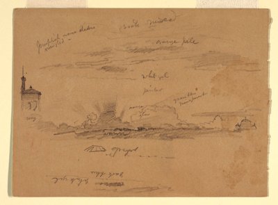 Disegno, Schizzi da Roma, Italia, novembre 1868 da Frederic Edwin Church