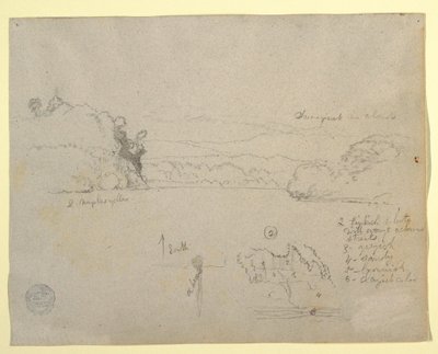 Disegno, Schizzi dal Sud America, 1853, probabilmente maggio da Frederic Edwin Church