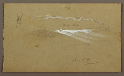 Disegno, cielo, figura, 12 giugno 1865 da Frederic Edwin Church
