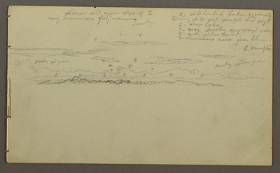 Disegno, Studio del cielo, forse 1857-58 da Frederic Edwin Church