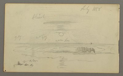 Disegno, Cielo con sole basso sull