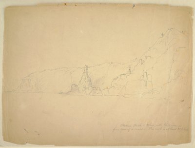 Disegno, "Statue Rock", settembre 1851 da Frederic Edwin Church