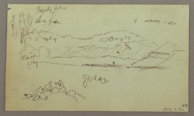 Disegno, arco di pietra, base di pietra, 27 aprile 1868 da Frederic Edwin Church