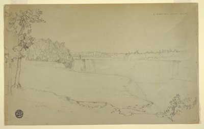 Disegno, studi. Le cascate del Niagara., probabilmente 1856 da Frederic Edwin Church