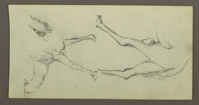 Disegno, Studio di zampe di cammello, forse 1868 da Frederic Edwin Church
