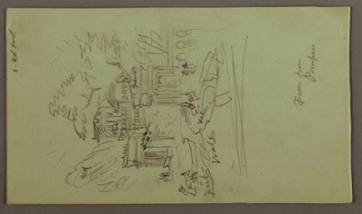 Disegno, Studio di un affresco da Pompei, forse 1868-69 da Frederic Edwin Church