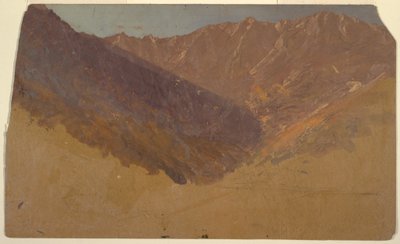 Disegno, Studio del Grande Bacino, Monte Katahdin, 1860-70 da Frederic Edwin Church