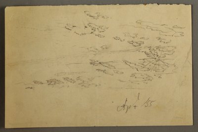 Disegno, Sole e nuvole, aprile 1855 da Frederic Edwin Church