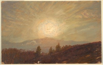 Disegno, Tramonto, 1855-65 da Frederic Edwin Church