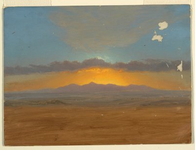 Disegno, Tramonto, 1865-66 da Frederic Edwin Church