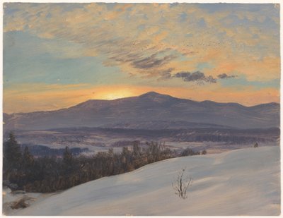 Disegno, Tramonto nella valle dell