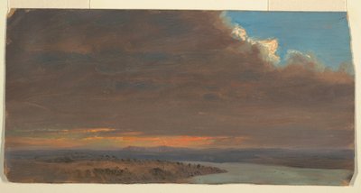 Disegno, Tramonto, Hudson Valley, New York, 1870-80 da Frederic Edwin Church