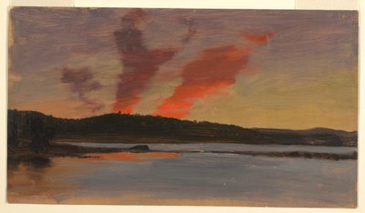 Disegno, Tramonto nei pressi di Bar Harbor, Maine, 1862 ca. da Frederic Edwin Church