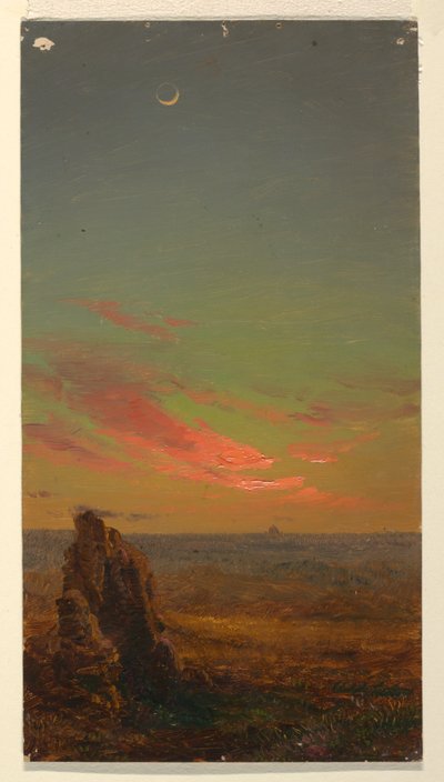 Disegno, Tramonto nei pressi di Roma, 1868-69 da Frederic Edwin Church