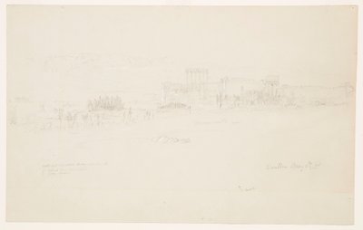 Disegno, Templi, Baalbek, 6 maggio 1868 da Frederic Edwin Church