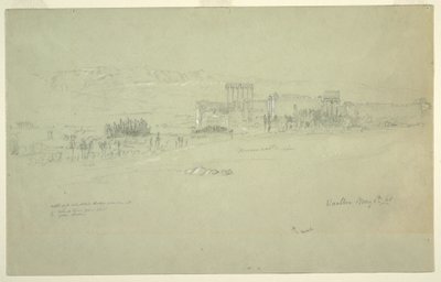 Disegno, Templi, Baalbek, 6 maggio 1868 da Frederic Edwin Church