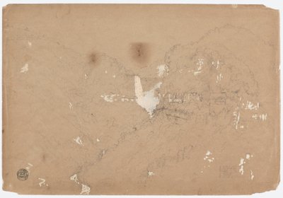 Disegno, cascate di Tequendama vicino a Bogotà, Colombia, 1853 da Frederic Edwin Church