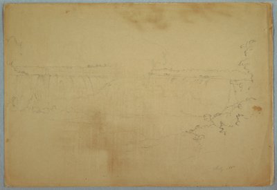 Disegno, Le cascate canadesi, luglio 1856 da Frederic Edwin Church