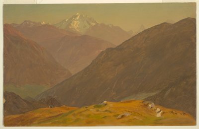 Disegno, Il Goell, vicino a Berchtesgeden, 1868 da Frederic Edwin Church