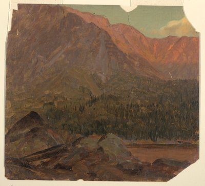 Disegno, Il grande bacino di Katahdin, Maine, 1860-70 da Frederic Edwin Church