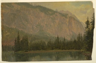 Disegno, Il lago Hintersee, vicino a Berchtesgaden, Baviera, giugno 1868 da Frederic Edwin Church