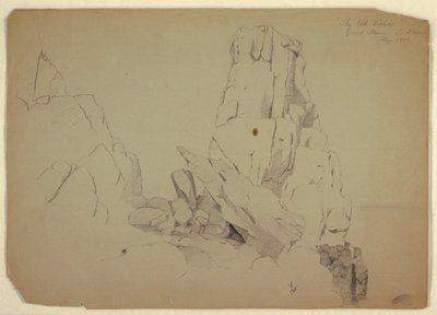 Disegno, "Il vecchio vescovo", settembre 1851 da Frederic Edwin Church