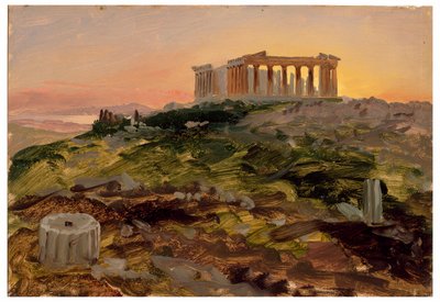 Disegno, Il Partenone da sud-est, aprile 1869 da Frederic Edwin Church
