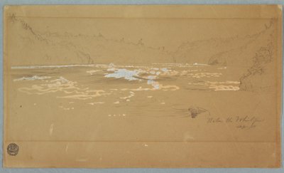 Disegno, Il fiume "Sotto il gorgo", settembre 1858 da Frederic Edwin Church