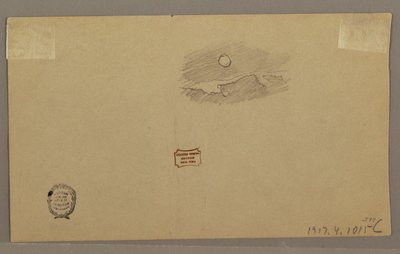 Disegno, temporale sul crinale, luglio 1866 da Frederic Edwin Church