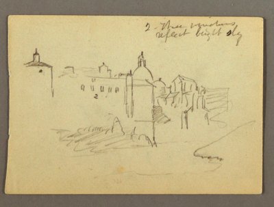 Disegno, Edifici cittadini, forse 1868-69 da Frederic Edwin Church