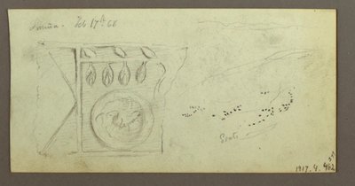 Disegno, Alberi, smerlatura, febbraio forse 1868 da Frederic Edwin Church