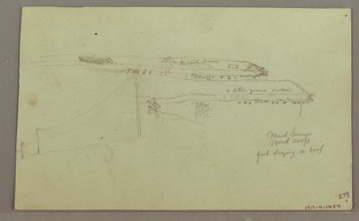 Disegno, Due teste, rovine, forse 1868 da Frederic Edwin Church
