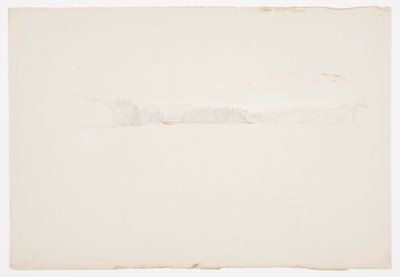 Disegno, Lago Tongue superiore, 1 ottobre 1879 da Frederic Edwin Church